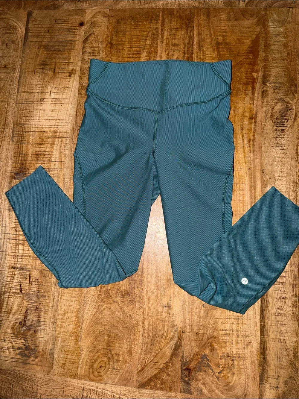 lululemon athletica teal high-waist leggings - Picture 2 of 6